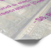 Dogma der Päpstlichkeit Poster (Ecke)