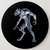 Dogman Cryptid Beast Button (Vorderseite)