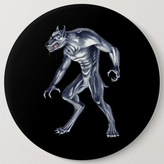 Dogman Cryptid Beast Button (Vorderseite)