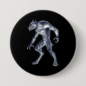 Dogman Cryptid Beast Button (Vorderseite)