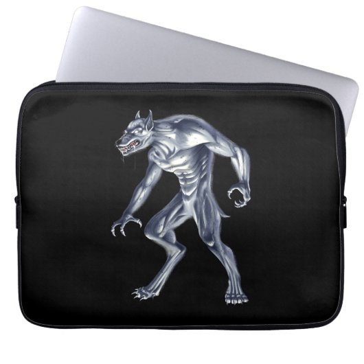 Dogman Cryptid Beast Laptopschutzhülle (Vorderseite)
