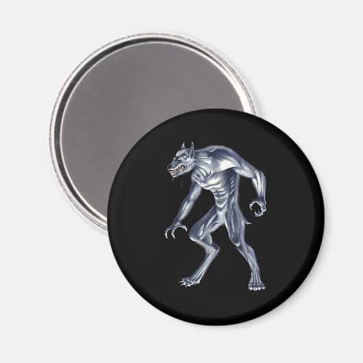Dogman Cryptid Beast Magnet (Vorderseite/Rückseite)