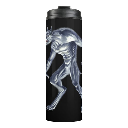 Dogman Cryptid Beast Thermosbecher (Vorderseite)