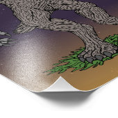 Dogman Cryptid oder Werewolf Fotodruck (Ecke)