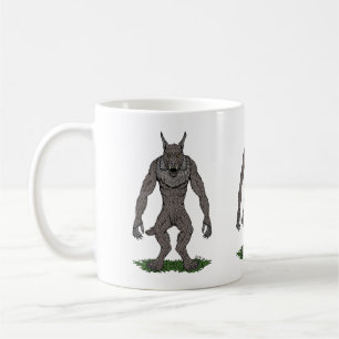 Dogman Cryptid oder Werewolf Kaffeetasse