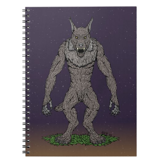 Dogman Cryptid oder Werewolf Notizblock (Vorderseite)