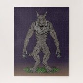 Dogman Cryptid oder Werewolf Puzzle (Vertikal)