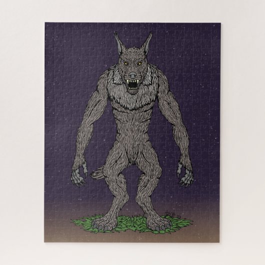 Dogman Cryptid oder Werewolf Puzzle (Vertikal)