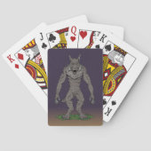 Dogman Cryptid oder Werewolf Spielkarten (Rückseite)