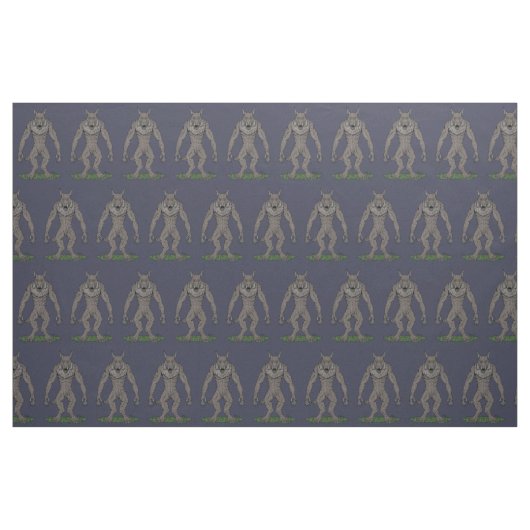 Dogman Cryptid oder Werewolf Stoff (Fat Quarter (45,7 x 55,9 cm))