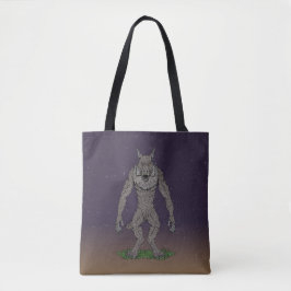 Dogman Cryptid oder Werewolf Tasche
