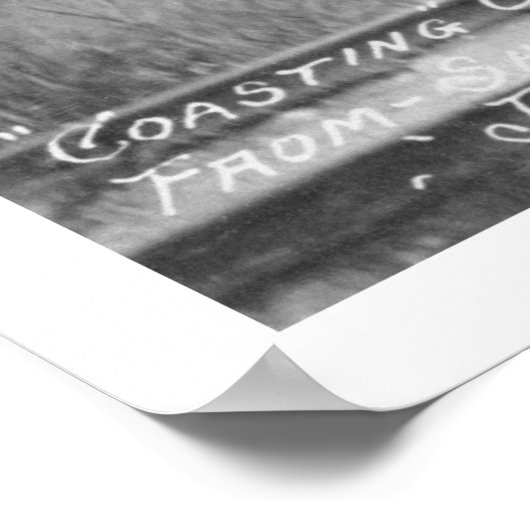 Dogmobile Reise Alaska 1912 Poster (Ecke)