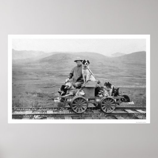 Dogmobile Reise Alaska 1912 Poster (Vorne)