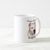 Dogo Argentino Anti-BSL Kaffeetasse (VorderseiteRechts)