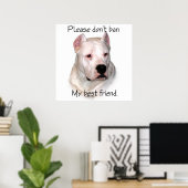 Dogo Argentino Anti-BSL Poster (Heimbüro)