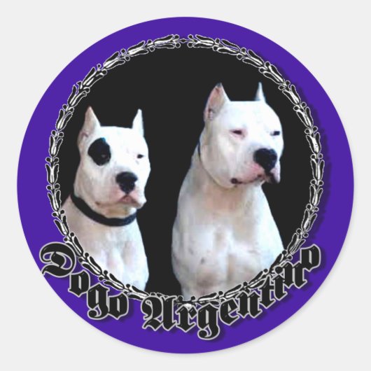 Dogo Argentino Aufkleber (Vorderseite)