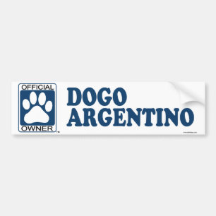 Dogo Argentino Blau Autoaufkleber