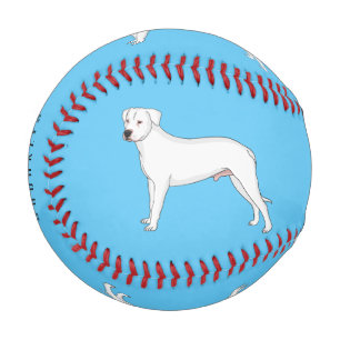 Dogo argentino Cartoon Illustration Baseball