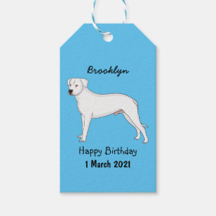 Dogo argentino Cartoon Illustration Geschenkanhänger