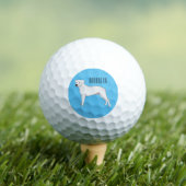 Dogo argentino Cartoon Illustration Golfball (Insitu T-Shirt)