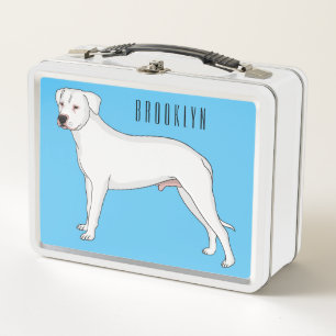 Dogo argentino Cartoon Illustration Metall Brotdose