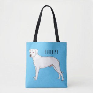 Dogo argentino Cartoon Illustration Tasche