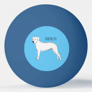 Dogo argentino Cartoon Illustration Tischtennisball