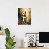 Dogo Argentino Dog Art Print Poster (Heimbüro)