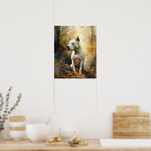 Dogo Argentino Dog Art Print Poster (Küche)
