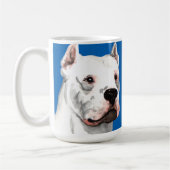 Dogo Argentino Farbblock Kaffeetasse (Links)