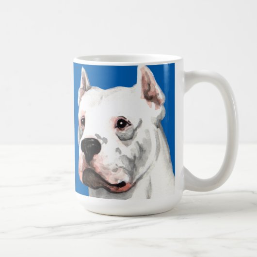 Dogo Argentino Farbblock Kaffeetasse (Rechts)
