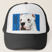 Dogo Argentino Farbblock Truckerkappe (Vorderseite)