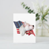 Dogo Argentino Flag Postkarte (Stehend Vorderseite)