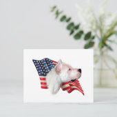 Dogo Argentino Flag Postkarte (Stehend Vorderseite)