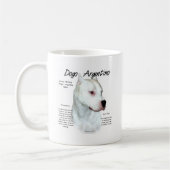 Dogo Argentino Geschichtsdesign Kaffeetasse (Links)