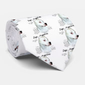 Dogo Argentino Geschichtsdesign Krawatte (Gerollt)