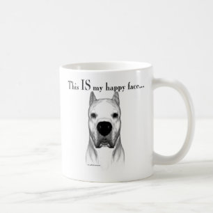 Dogo Argentino glückliches Gesicht Kaffeetasse