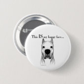 Dogo Argentino Happy Face Button (Vorne & Hinten)