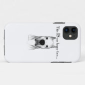 Dogo Argentino Happy Face Case-Mate iPhone Hülle (Rückseite (Horizontal))