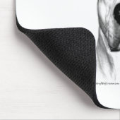 Dogo Argentino Happy Face Mousepad (Ecke)