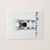 Dogo Argentino Happy Face Puzzle (Horizontal)