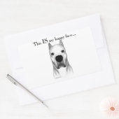 Dogo Argentino Happy Face Rechteckiger Aufkleber (Umschlag)