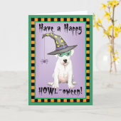 Dogo Argentino Hexenkarte Karte (Gelbe Blume)