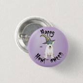 Dogo Argentino Hexenpinback Button (Vorne & Hinten)
