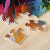 Dogo Argentino Hund Acryldruck | Bunt Puzzle (Seite)