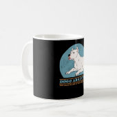 Dogo Argentino Hund der Coolen Dogo Argentinos Kaffeetasse (Vorderseite Links)