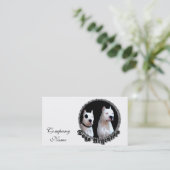 Dogo Argentino Hund Visitenkarte (Stehend Vorderseite)