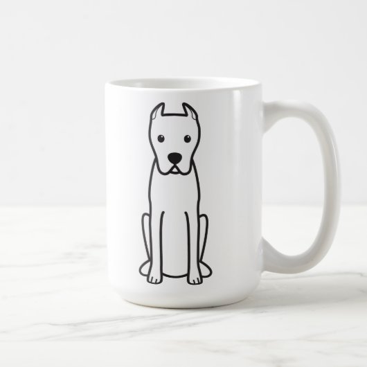 Dogo Argentino Kaffeetasse (Rechts)