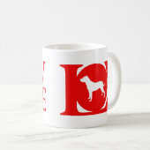 Dogo Argentino Kaffeetasse (VorderseiteRechts)