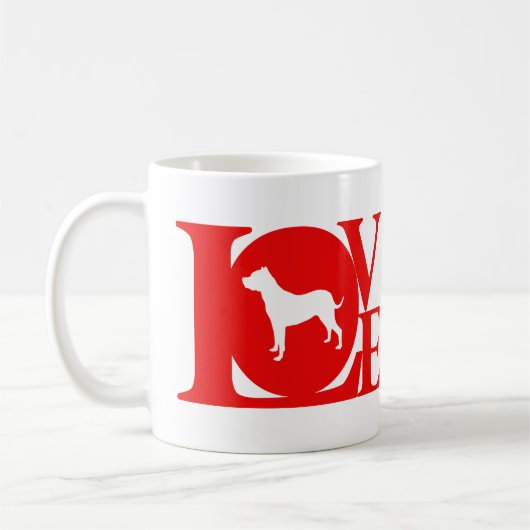 Dogo Argentino Kaffeetasse (Links)